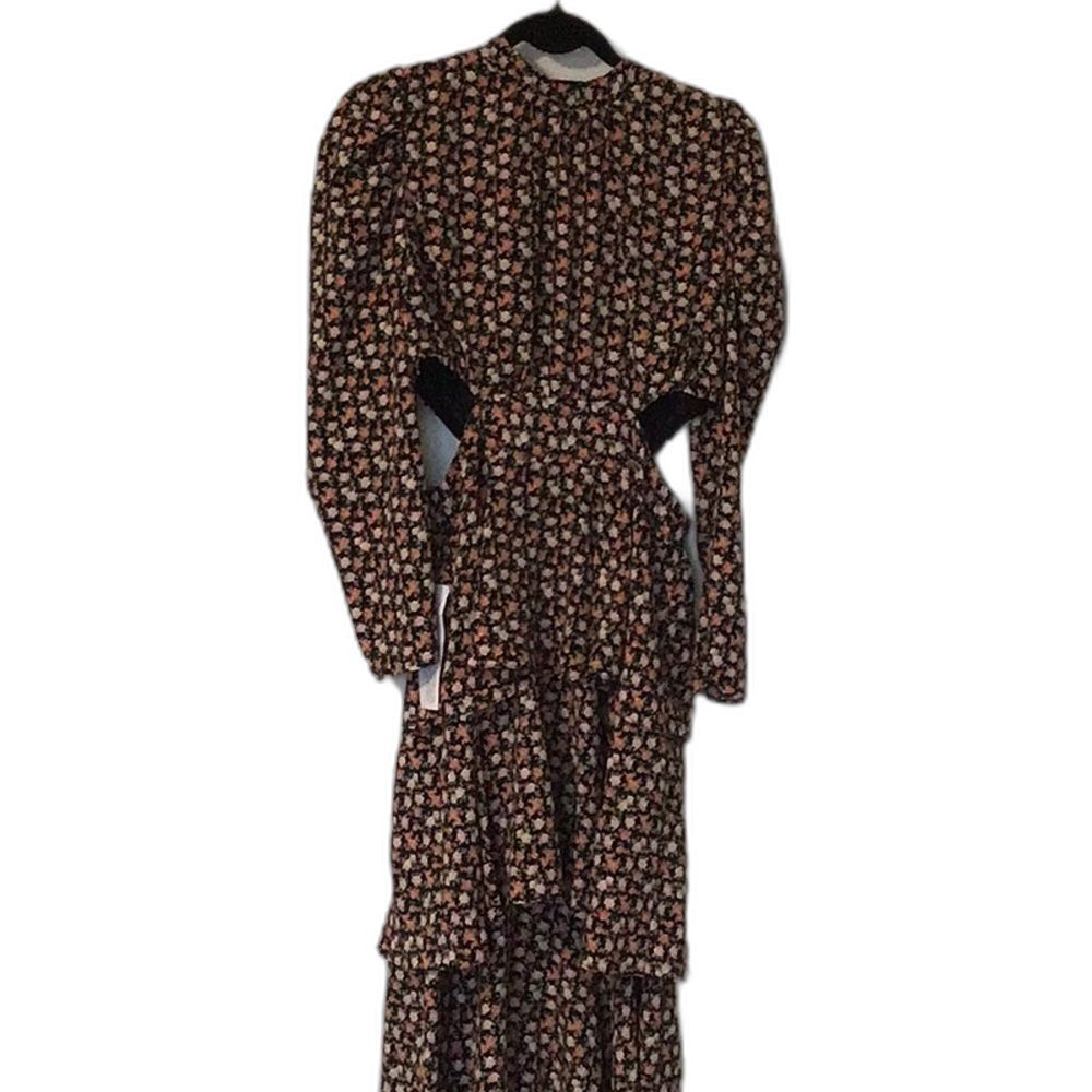 Topshop cut out tiered floral dress size 8.  New with Tags!